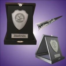 Award Plaque - 3D pewter motif wooden plaque